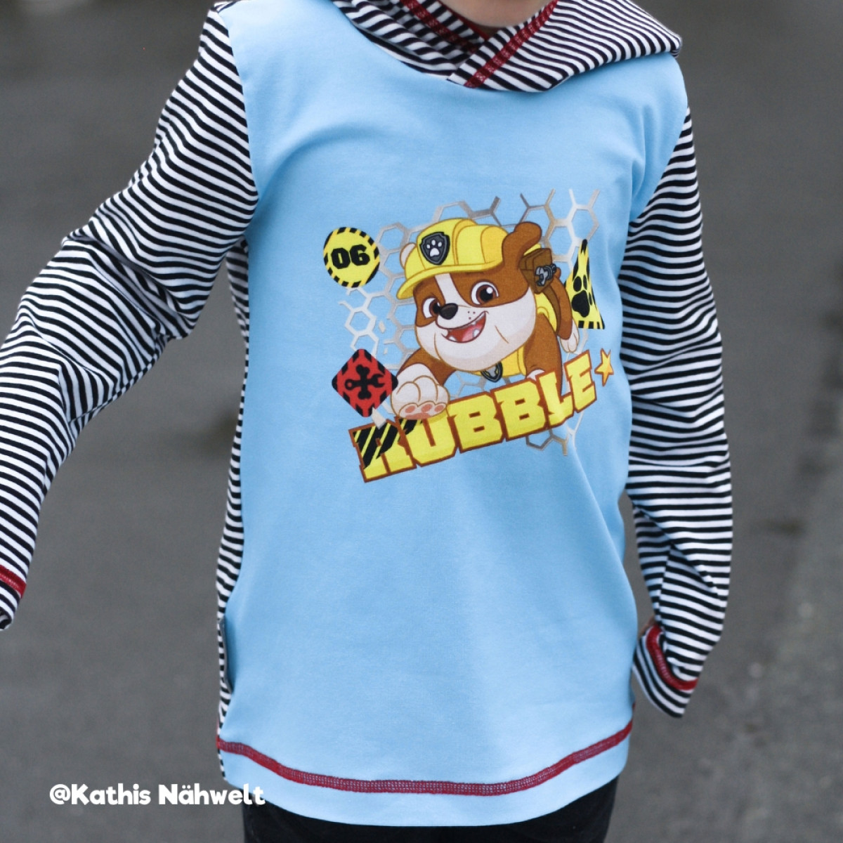 Jersey Panel Paw Patrol mit Chase, Marschall und Rubble